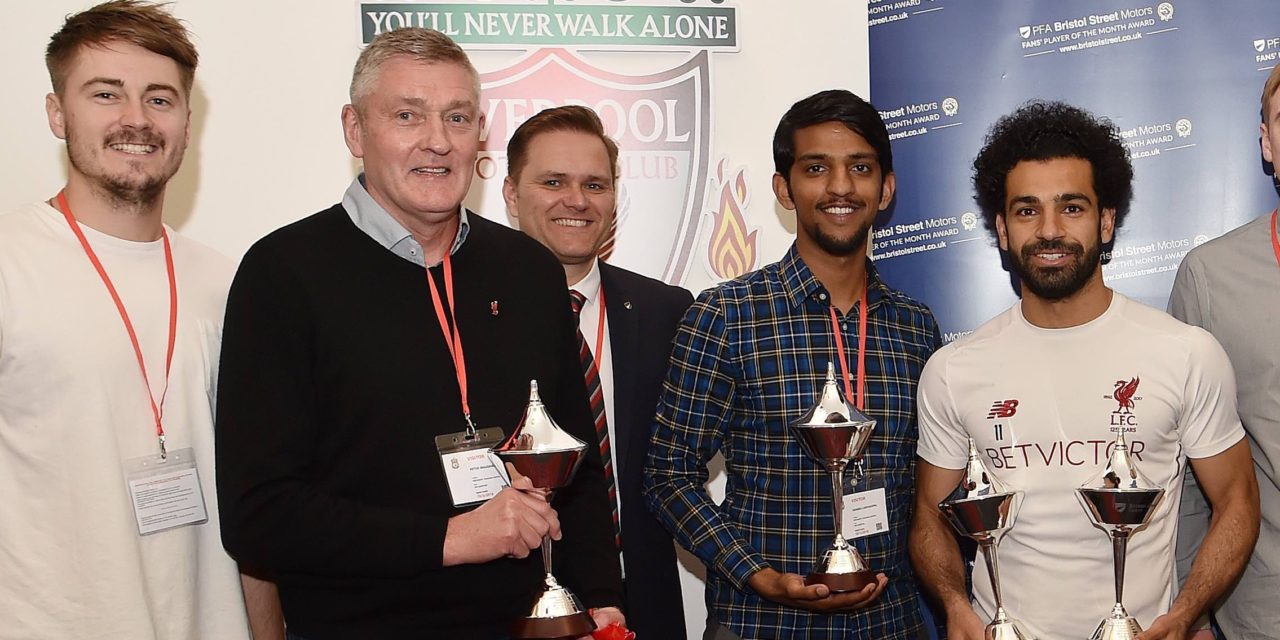 PFA and Bristol Street Motors help football fans present Mohamed Salah with award