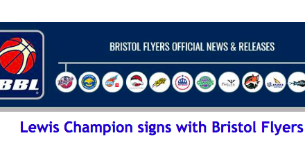 Lewis Champion signs with Bristol Flyers