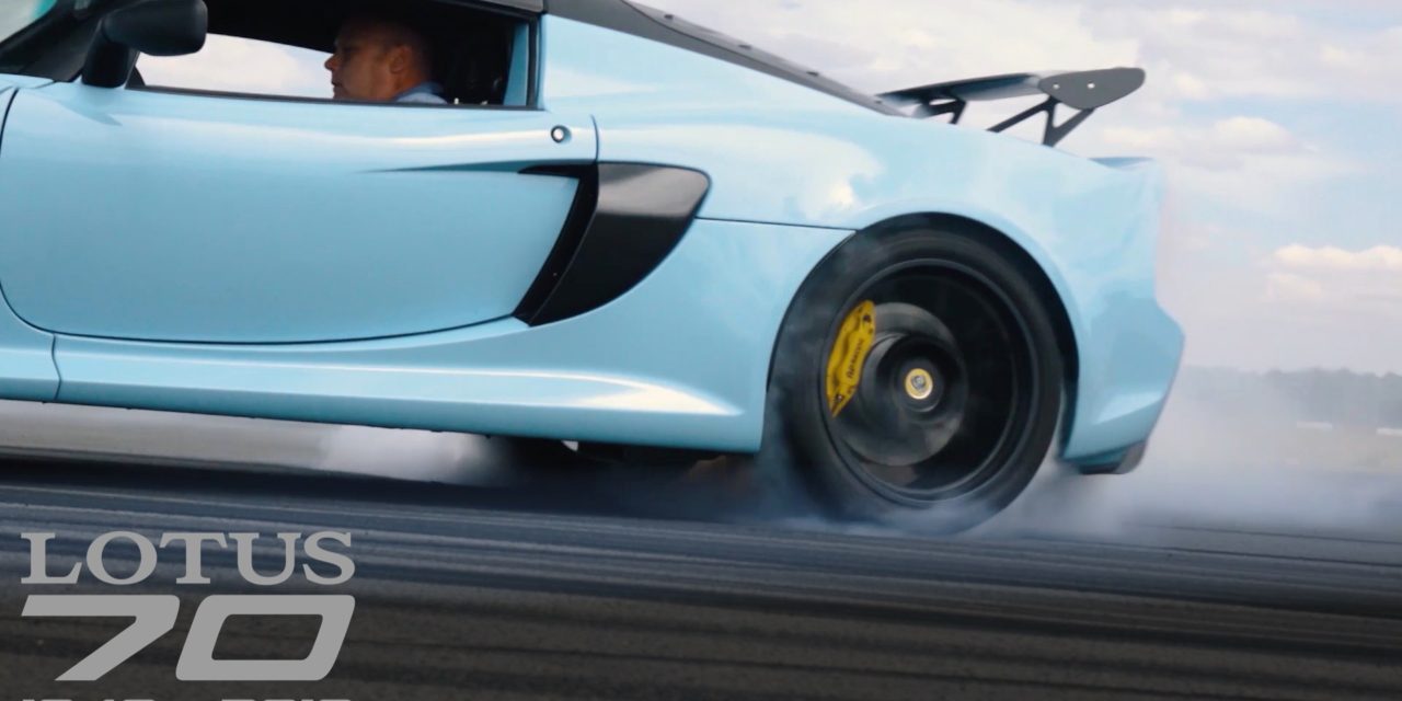 MARKING 70 YEARS IN STYLE ON CAMERA AT THE HOME OF LOTUS