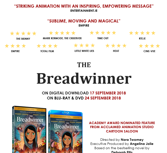 Oscar-nominated THE BREADWINNER releasing on DVD & Blu-ray Sept 24