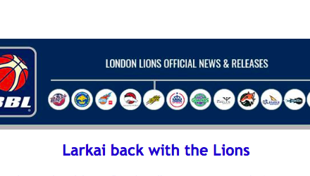Larkai back with the Lions
