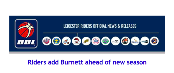 Riders add Burnett ahead of new season