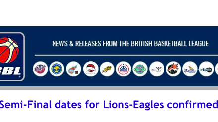 British Basketball League: Semi-Final dates for Lions-Eagles confirmed