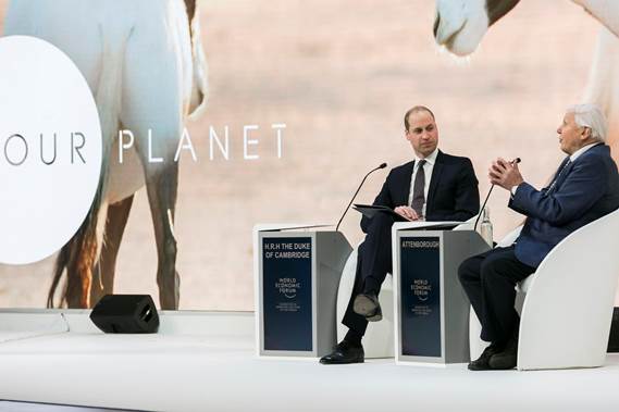 OUR PLANET – Sir David Attenborough & The Duke of Cambridge in Conversation during WEF 2019