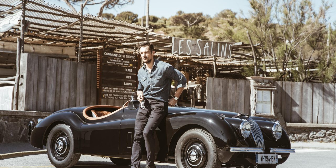 JAGUAR CLASSIC CREATES TAILOR-MADE XK120 FOR MALE MODEL DAVID GANDY