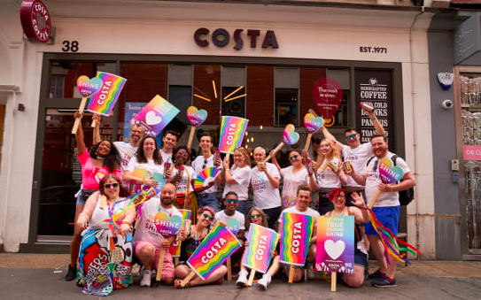 Costa Coffee Creates a Rainbow Over London with the Launch of Pride Cups