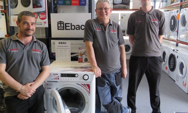 Capital Appliances one of first with new British made washers from Ebac