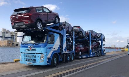 THE FIRST SHIPMENT OF ALL-NEW KORANDO DOCKS IN THE UK