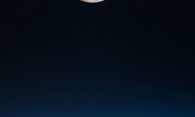 A Full Moon Over the Pacific