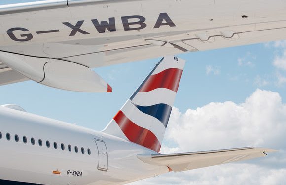 BRITISH AIRWAYS’ FIRST A350 TOUCHES DOWN AT HEATHROW