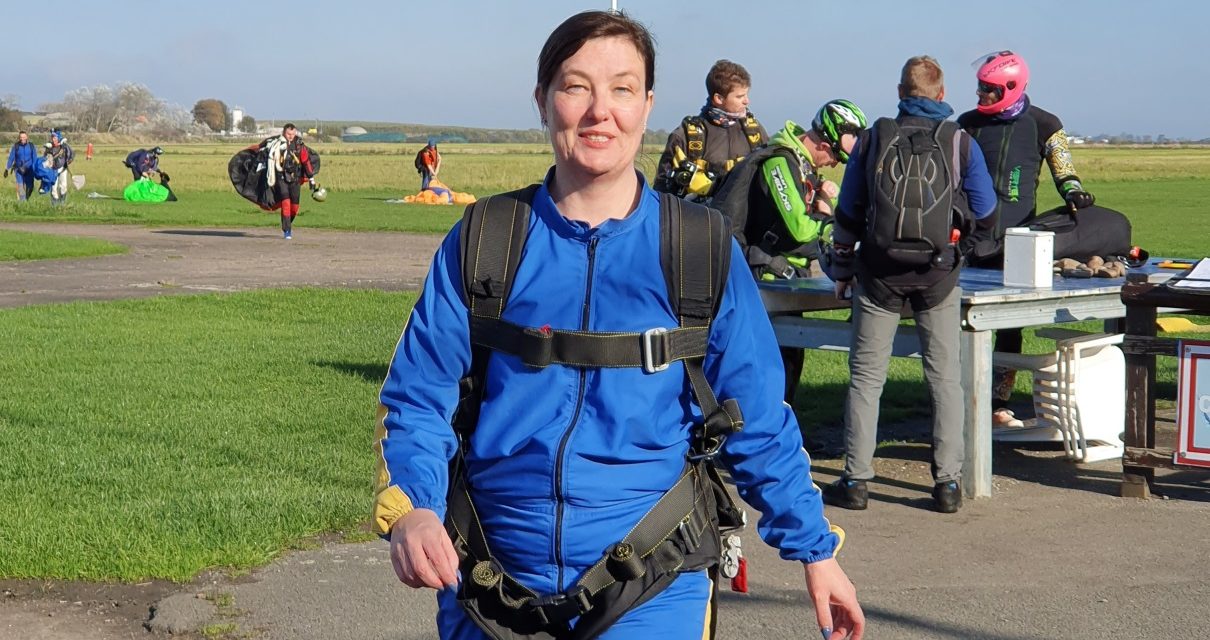 Nuneaton care home manager in sky diving fund raiser