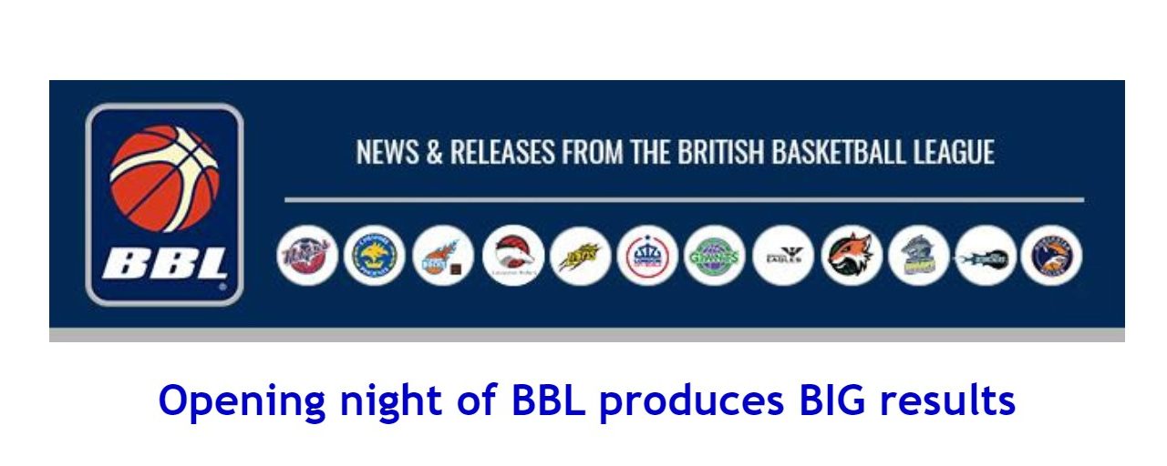 British Basketball News: Opening night of BBL produces BIG results