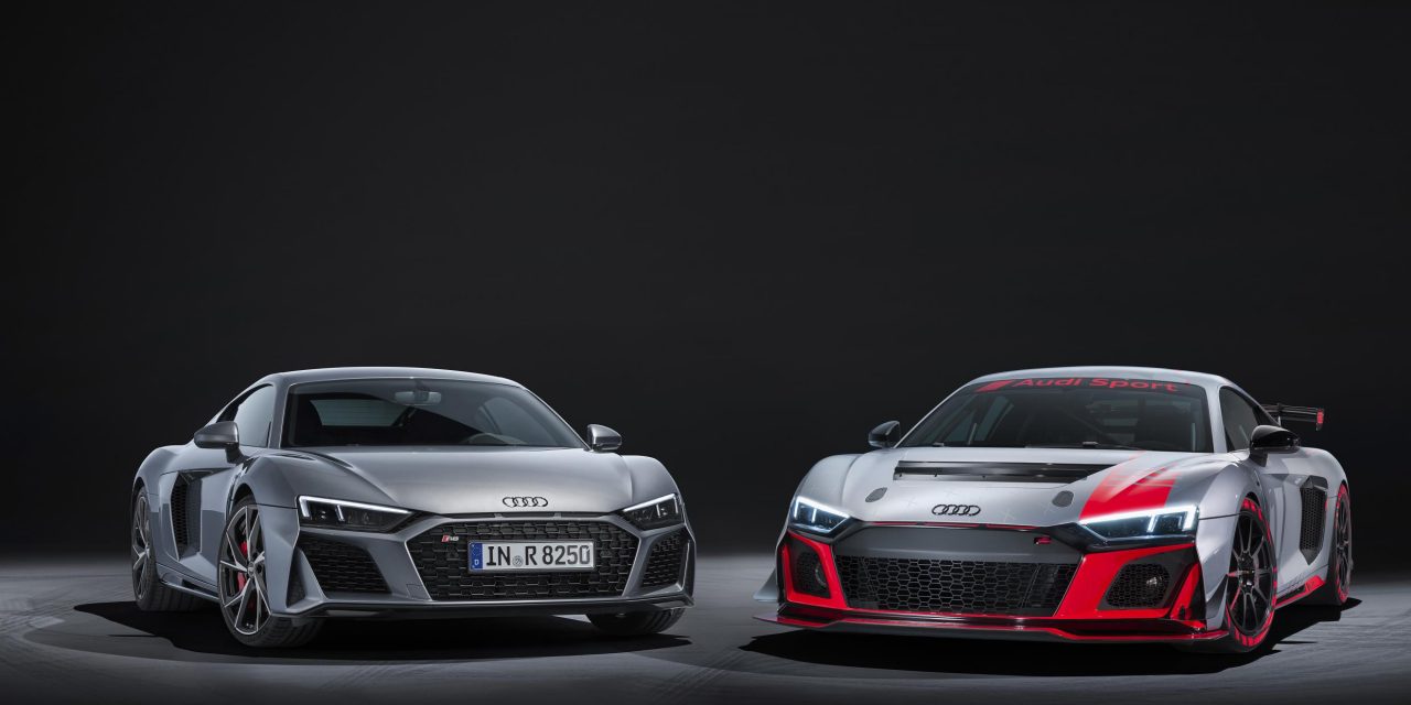 EVEN SHARPER AND MORE STRIKING: THE AUDI R8 V10 RWD AND THE AUDI R8 LMS GT4