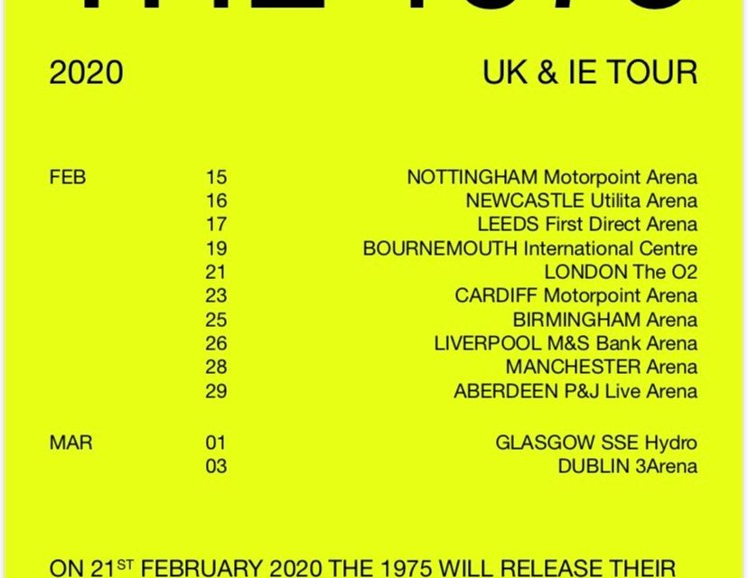 THE 1975 ANNOUNCE UK ARENA TOUR