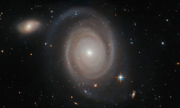 Hubble Views a Not-So-Lonely Galaxy