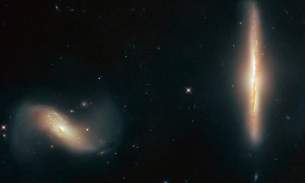 Hubble Detects Dynamic Galactic Duo