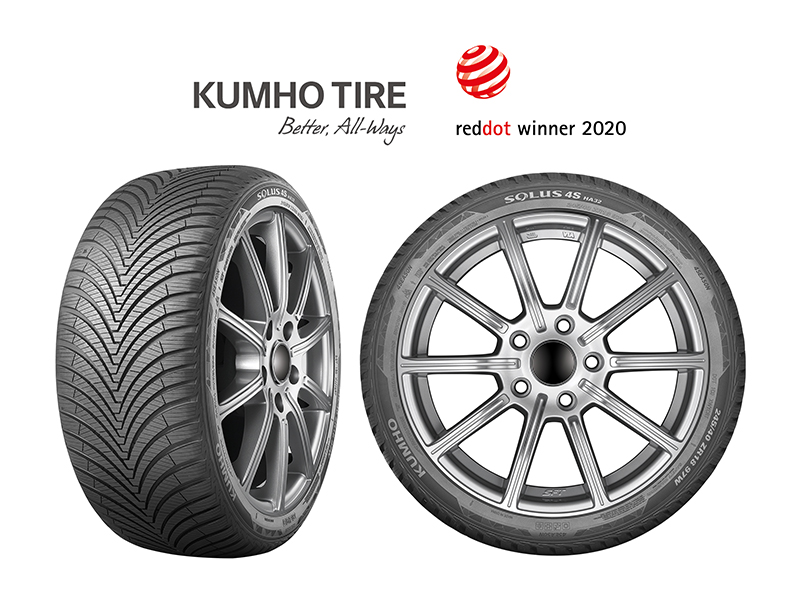83KUMHO HONOURED WITH RED DOT DESIGN AWARD FOR ITS VERSATILE ALL-SEASON SOLUS 4S HA32 TYRE
