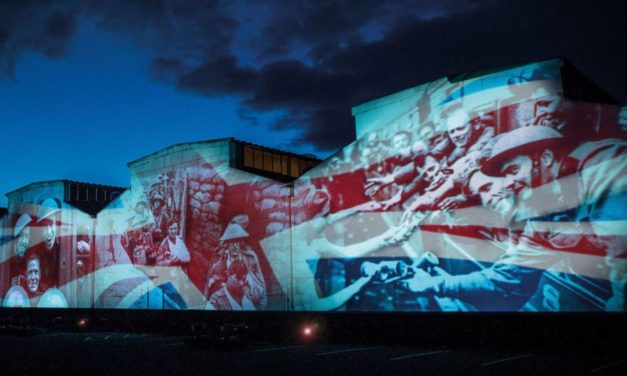DRPG LIGHT UP BUILDING TO COMMEMORATE THE ROLE OF THE LOCAL COMMUNITY IN WW2