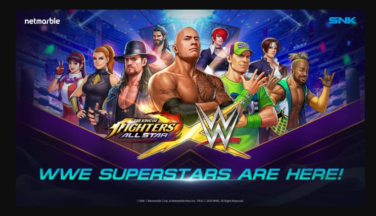 WWE SUPERSTARS TO BE FEATURED IN THE KING OF FIGHTERS ALLSTAR IN ALL-NEW CROSSOVER