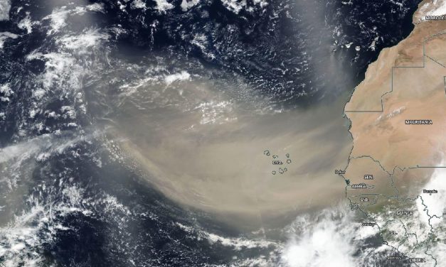 NASA Observes Large Saharan Dust Plume Over Atlantic Ocean