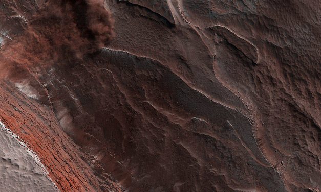 Capturing an Avalanche on Mars