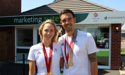 Badminton couple open Olympic themed show home