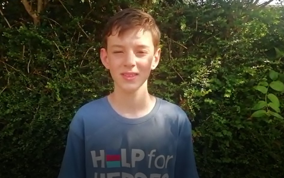 11-year-old overcomes challenges to raise funds for wounded veterans