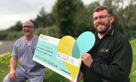Shropshire businessman’s profit pledge earns £1,145 for Severn Hospice