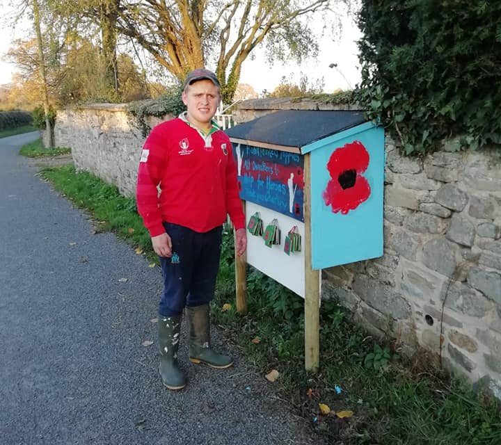 Despite having severe autism, Charlie, from Craven Arms, Shropshire creates Poppy Artwork fit for a Hero