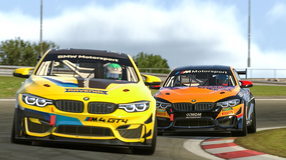The perfect example of synergies between real-world motorsport and sim racing: the BMW M4 GT4