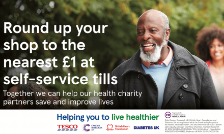 Tesco Health Charity Partnership fundraising appeal in Worcester – shows a little help can go a long way