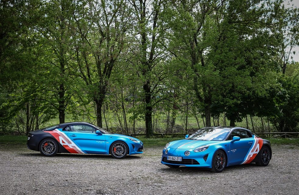 Here come the Alpine A110 trackside cars!