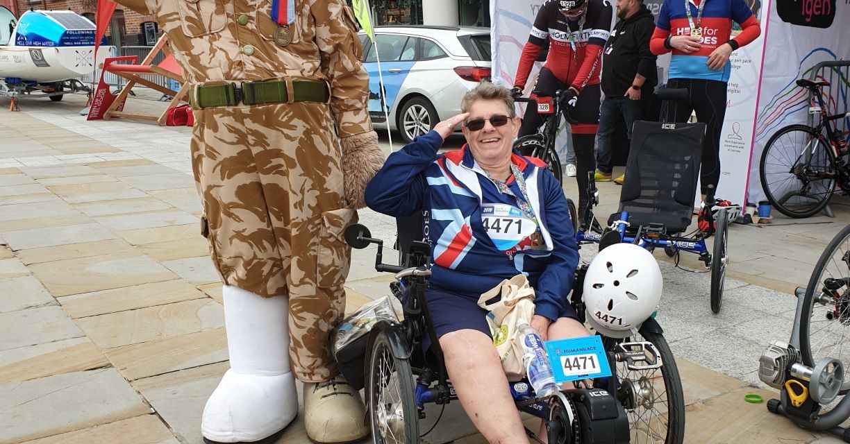 Worcestershire veteran gets on her bike to raise vital funds for Help for Heroes