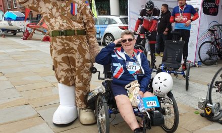 Worcestershire veteran gets on her bike to raise vital funds for Help for Heroes