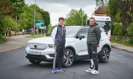 Volvo Car UK and the Brownlee brothers unveil the ‘Recycled Road’