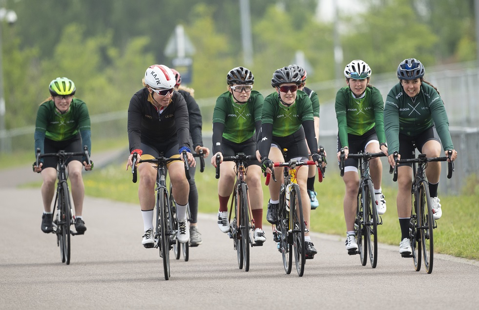Dame Sarah Storey selects four new female amateur riders to join the prestigious ŠKODA DSI Cycling Academy