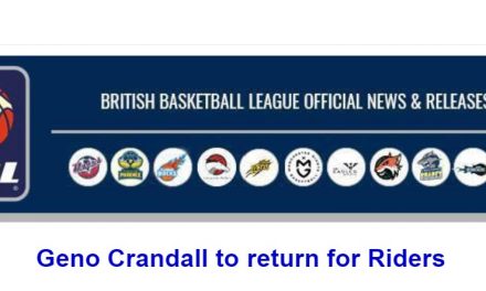 Geno Crandall to return for Riders