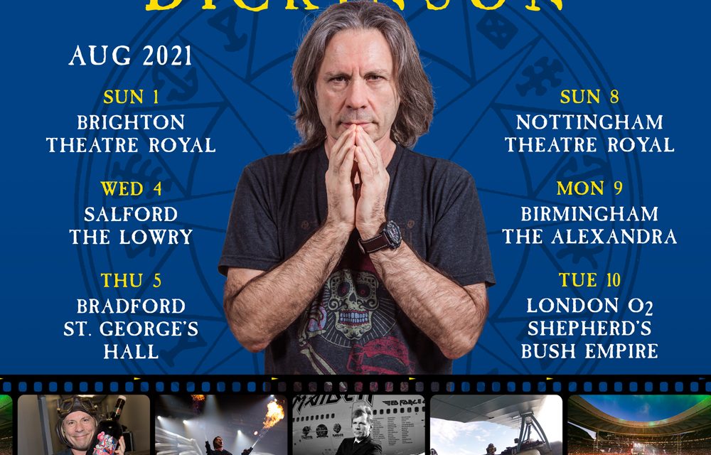 AN EVENING WITH BRUCE DICKINSON – FEATURING Q&A SIX 2021 UK SHOWS ANNOUNCED ON SPOKEN WORD TOUR