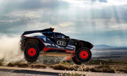 Audi RS Q e-tron being put through its paces under the Spanish sun