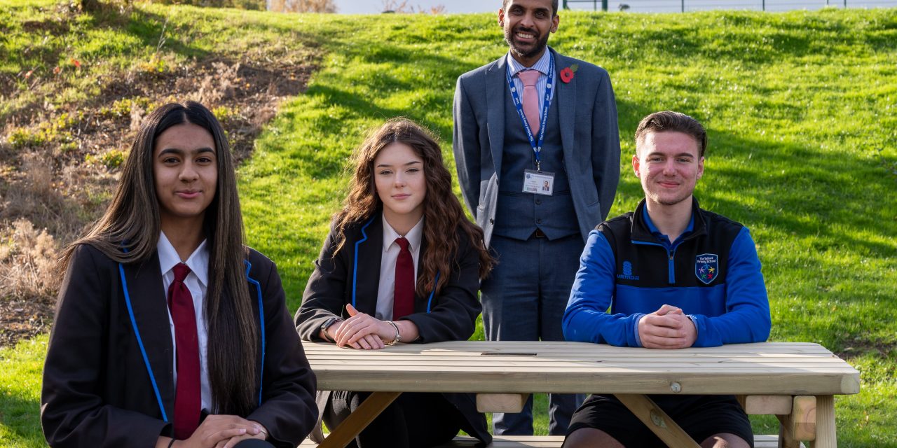 Miller Homes donates buddy bench to local Telford School in support of Anti-Bullying Week
