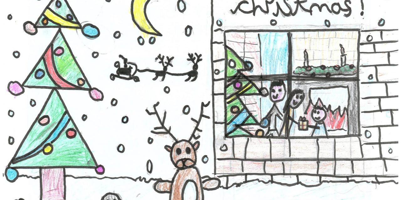 Tamworth school pupil awarded prize for best Christmas card design