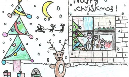Tamworth school pupil awarded prize for best Christmas card design