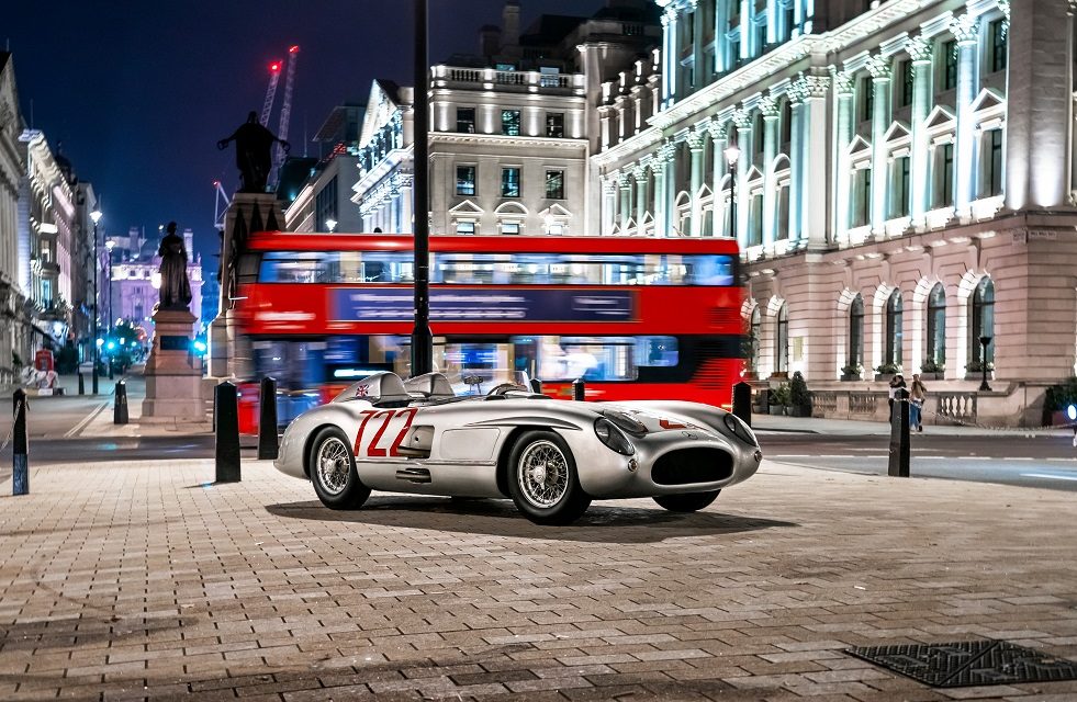 Farewell to a legend: The Last Blast short film follows the unparalleled drive of the famous Mercedes-Benz 300 SLR 722 in a London tribute to Sir Stirling Moss