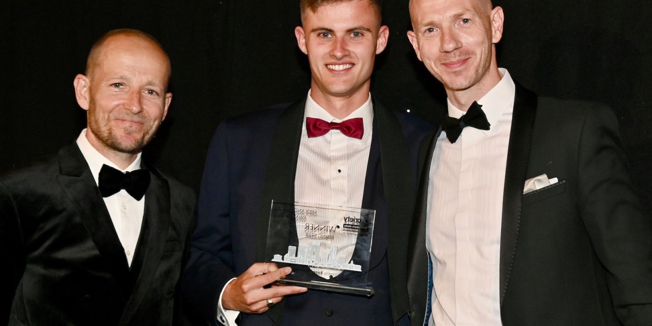 Sam scoops Rising Star award at prestigious Props