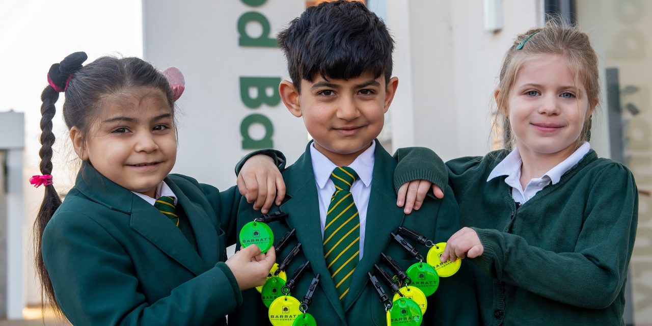 Oxfordshire homebuilder helps pupils look on the bright side for Walk to School Week