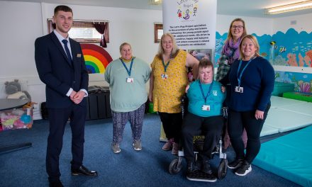 Oxfordshire housebuilder makes donation toward charity’s Easter day out