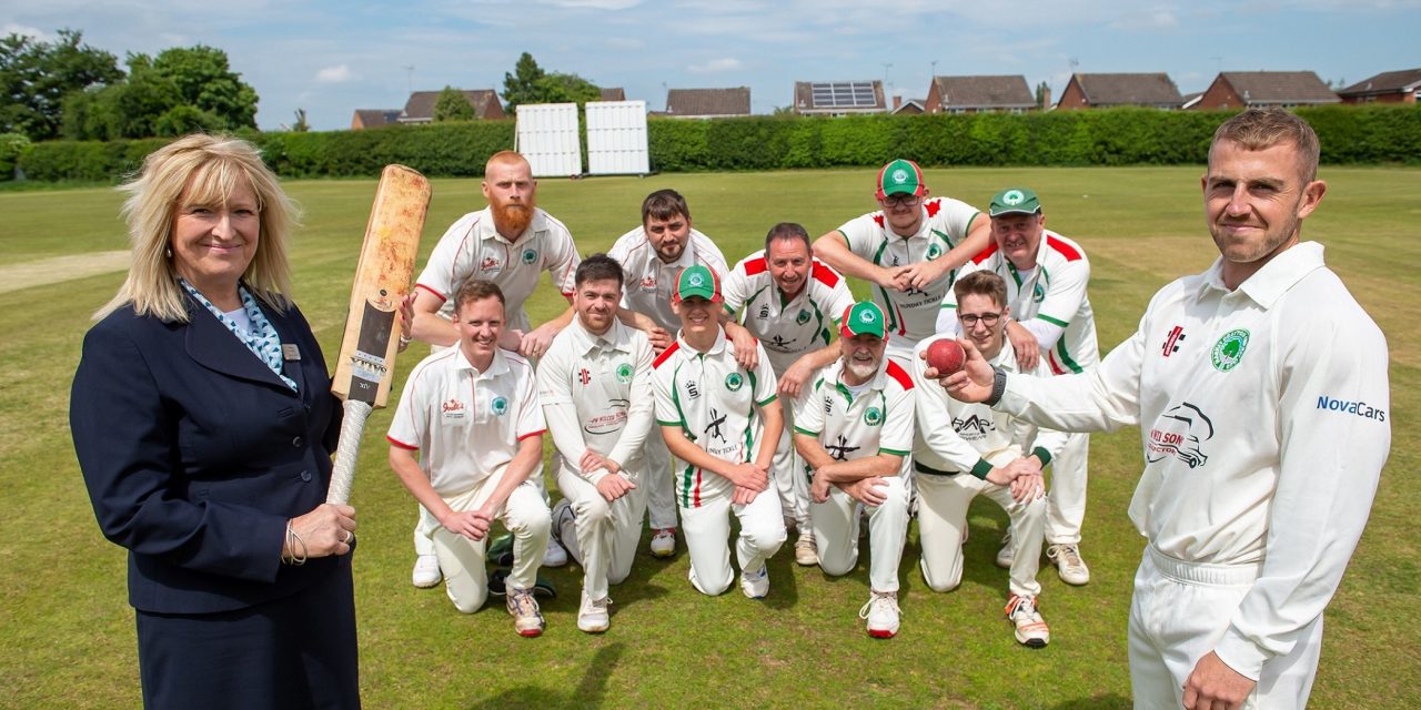What a Jaffa: Cricket Club receives donation from Shropshire homebuilder