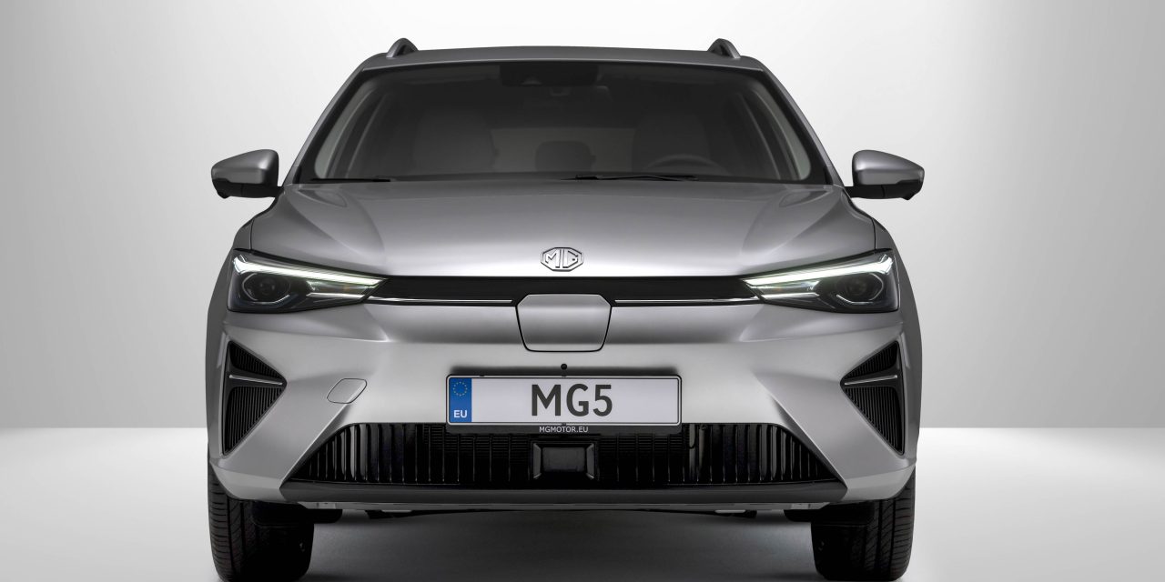 The new MG5 EV debuts at Goodwood