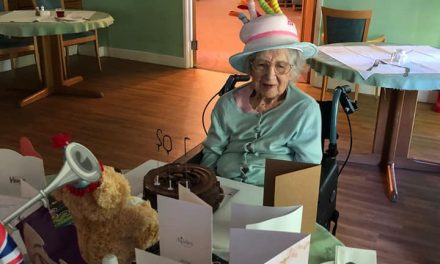 Birthday celebrations at Stratford upon Avon care home as resident turns 102