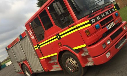 Fire engine passenger ride extinguishes police chase package in driving experience battle